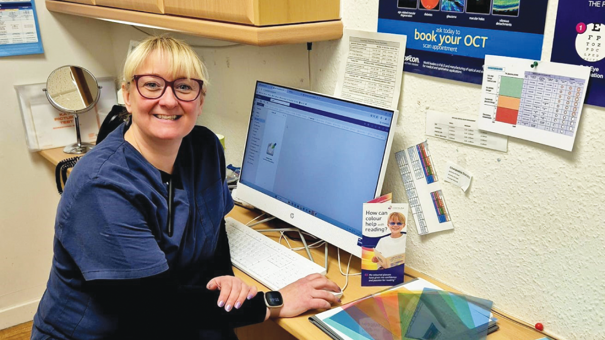 Nicola McDermid of Wilkie’s Eyecare Dumbarton Branch. Credit: Wilkie's Eyecare