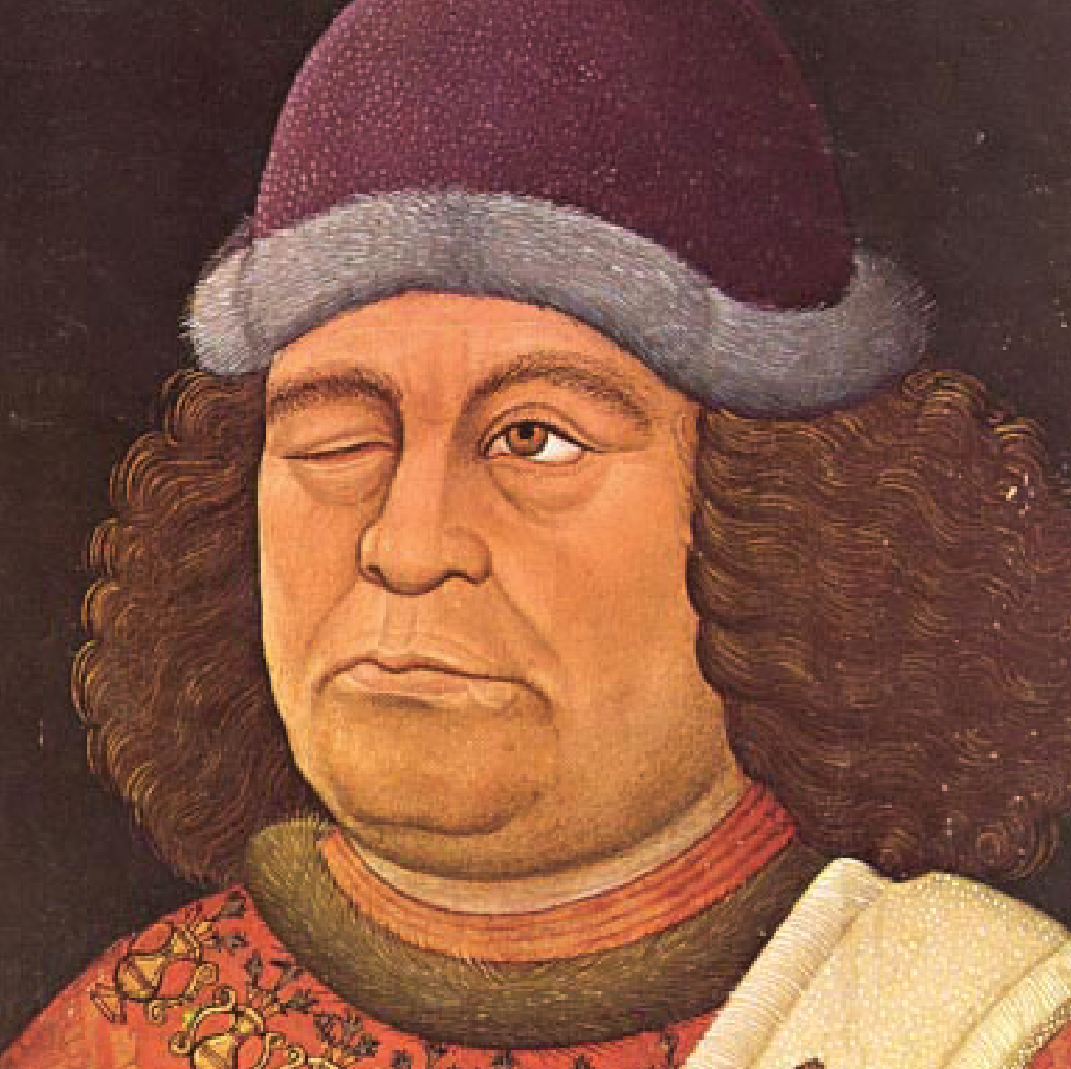 Figure 1. Portrait of Oswald von Wolkenstein. Creative commons licence https://commons.wikimedia.org/wiki/File:Oswald-von-Wolkenstein.jpg