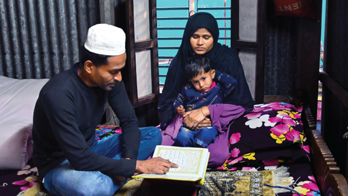 Smriti at Home Listening to Her Husband Recite the Holy Quran